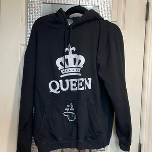 Black customized hoodie